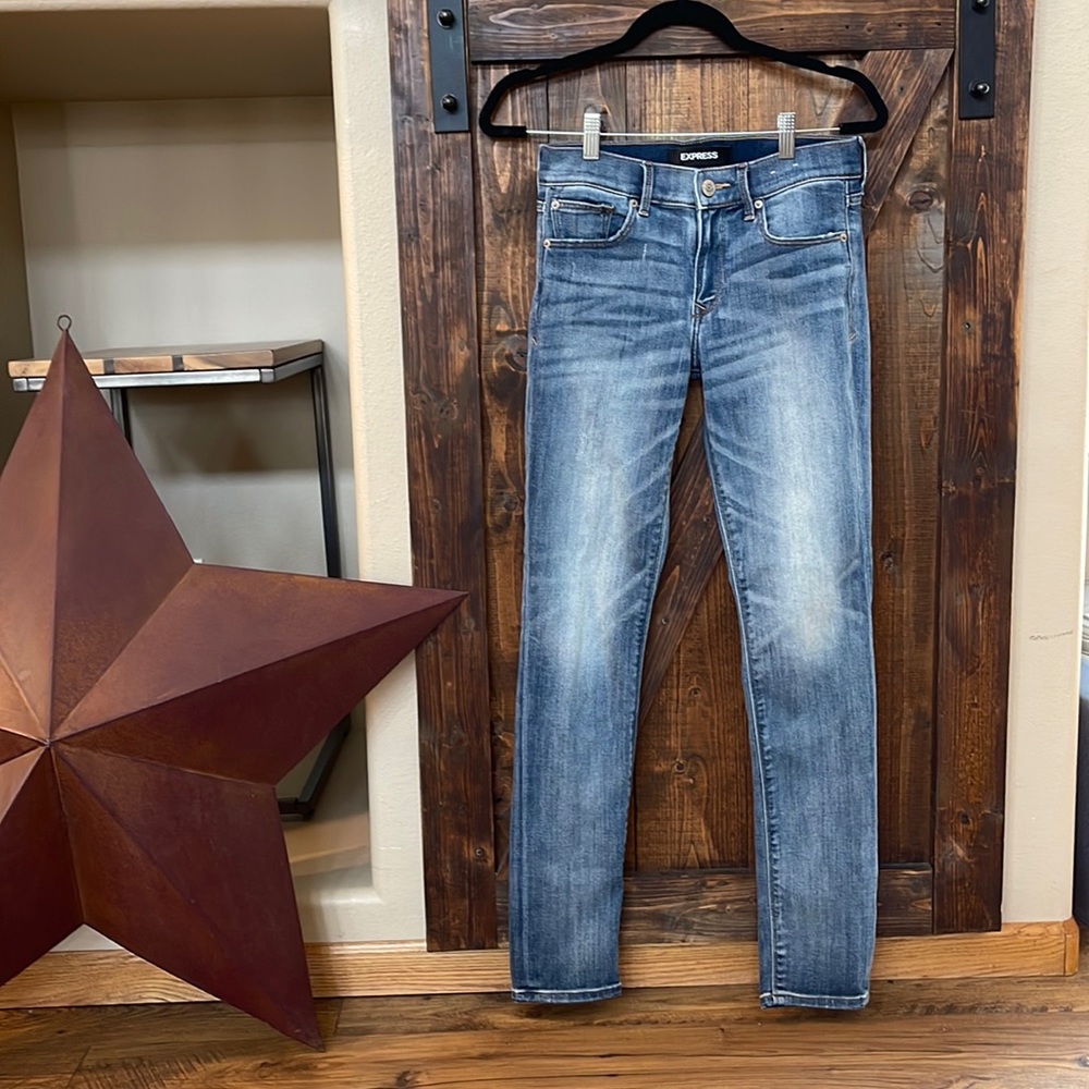 EXPRESS super skinny mid rise 2L